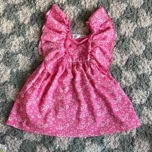 Zara Pink Floral Kids Dress